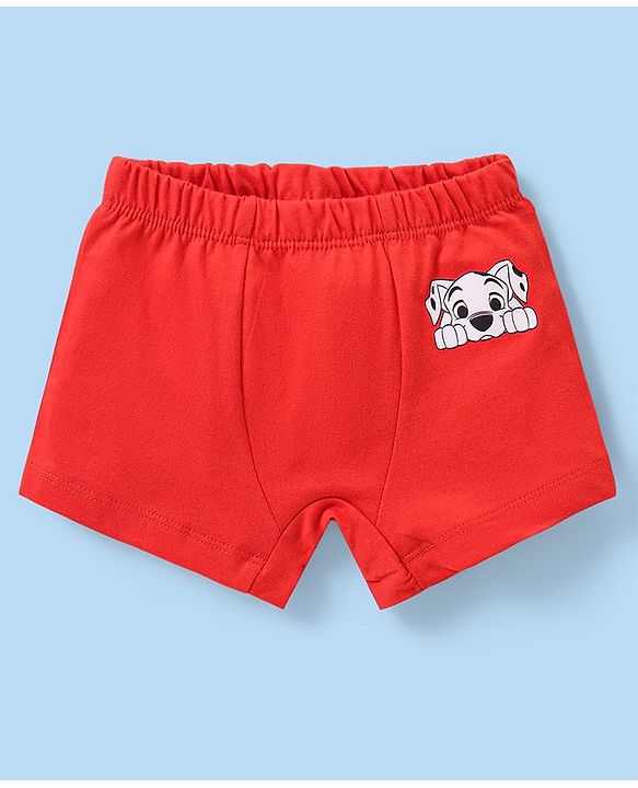 Babyhug Disney Single Jersey Knit  Briefs with Striped &  101 Dalmatians  Graphics Pack of 3 - Multicolour