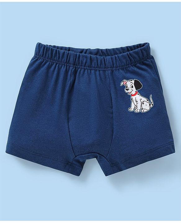 Babyhug Disney Single Jersey Knit  Briefs with Striped &  101 Dalmatians  Graphics Pack of 3 - Multicolour