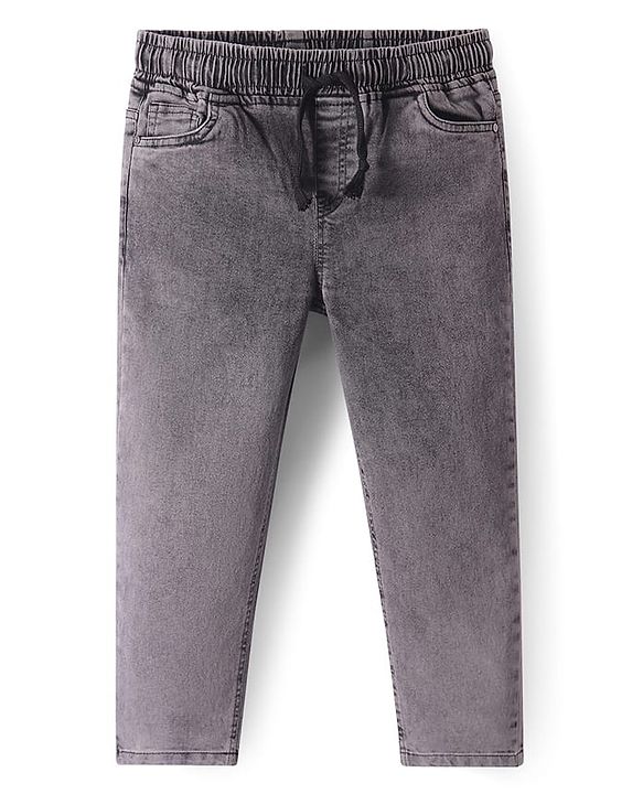 Pine Kids Full Length Washed Denim Jeans - Black