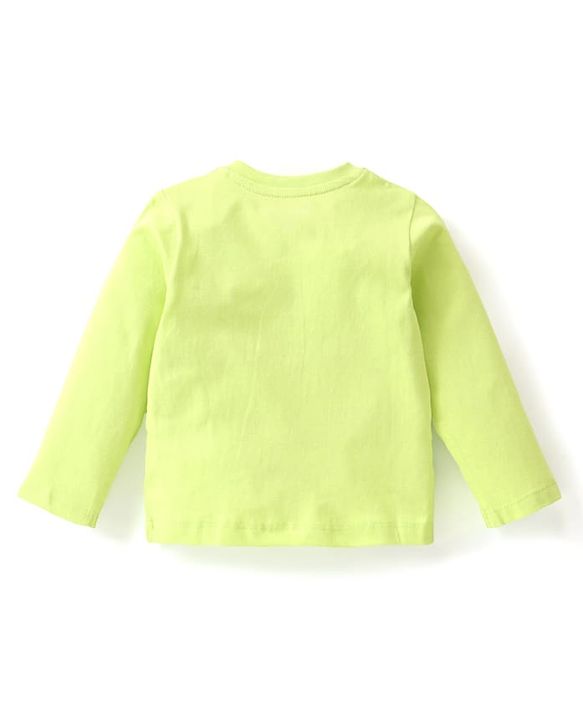 Babyhug Disney Single Jersey Full Sleeve Night Suit With Marie Graphics - Green & Purple