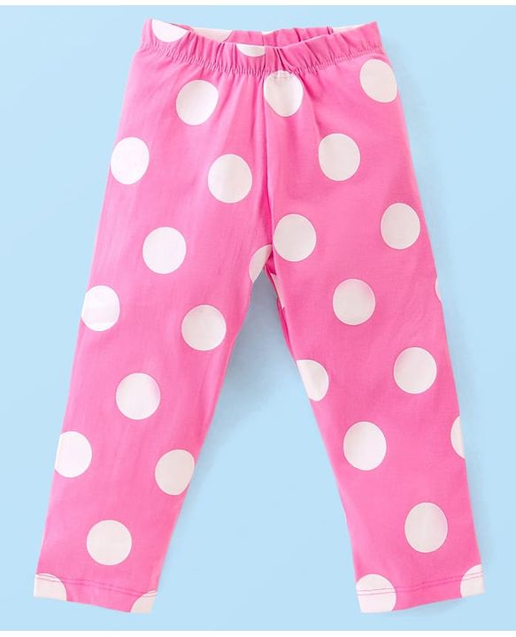 Babyhug Disney Cotton Full Sleeves Night Suit WIth Minnie And Mickey Mouse Print - White & Pink