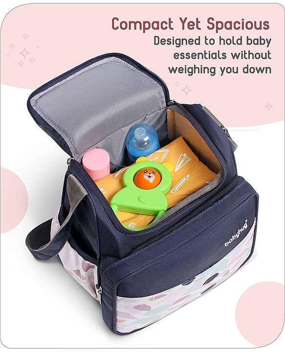 Babyhug Mini & Compact Sling Diaper Bag Abstract Print- Blue