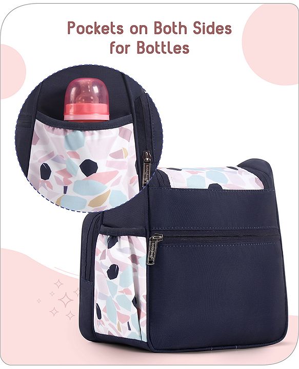 Babyhug Mini & Compact Sling Diaper Bag Abstract Print- Blue