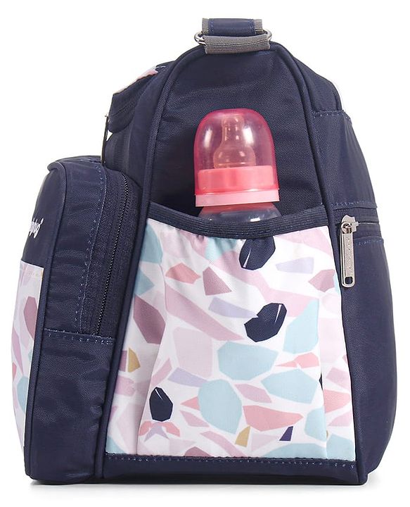 Babyhug Mini & Compact Sling Diaper Bag Abstract Print- Blue