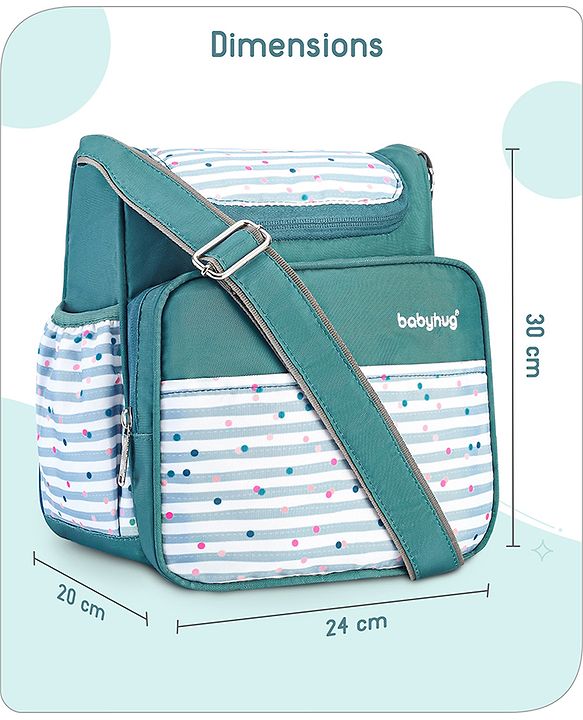 Babyhug Mini & Compact Sling Diaper Bag Abstract Print- Blue