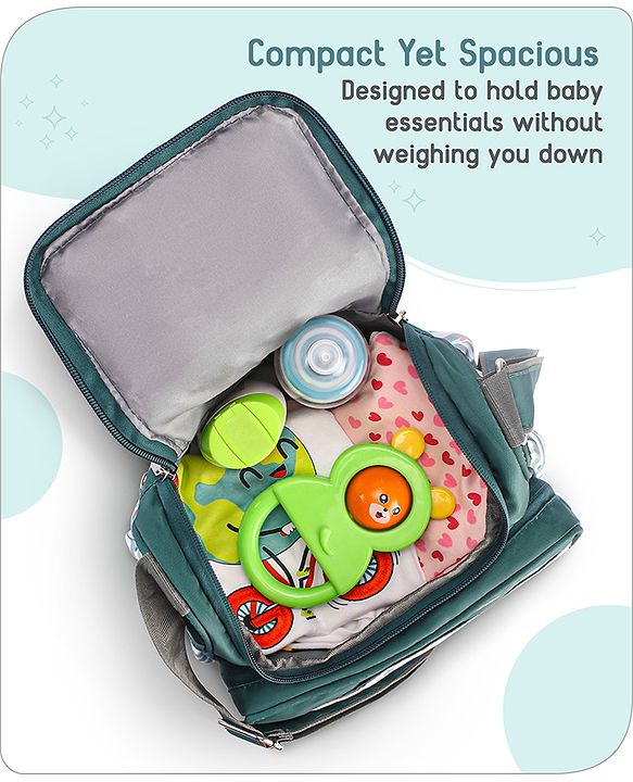 Babyhug Mini & Compact Sling Diaper Bag Abstract Print- Blue