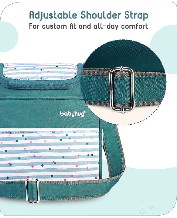 Babyhug Mini & Compact Sling Diaper Bag Abstract Print- Blue