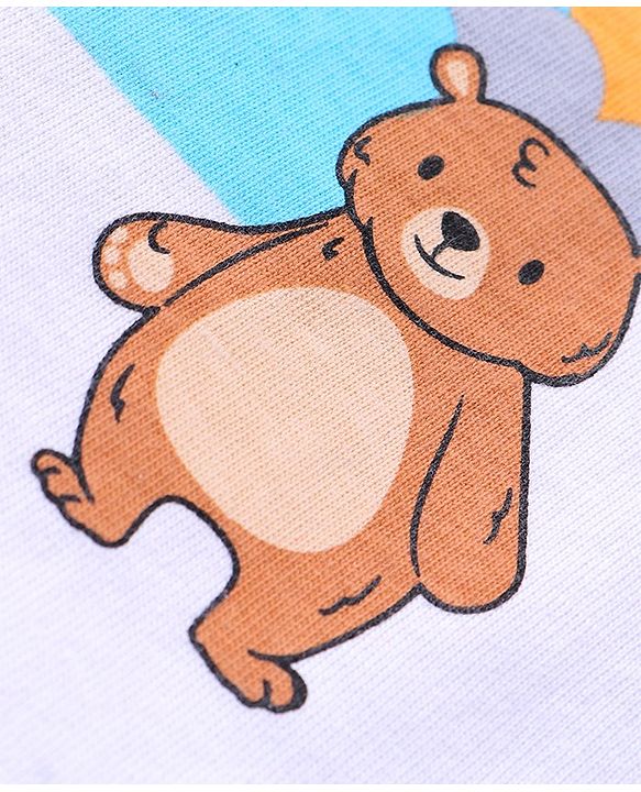 Babyhug Cotton Woven Printed Half Sleeves  Shirt With T-Shirt - Multicolour