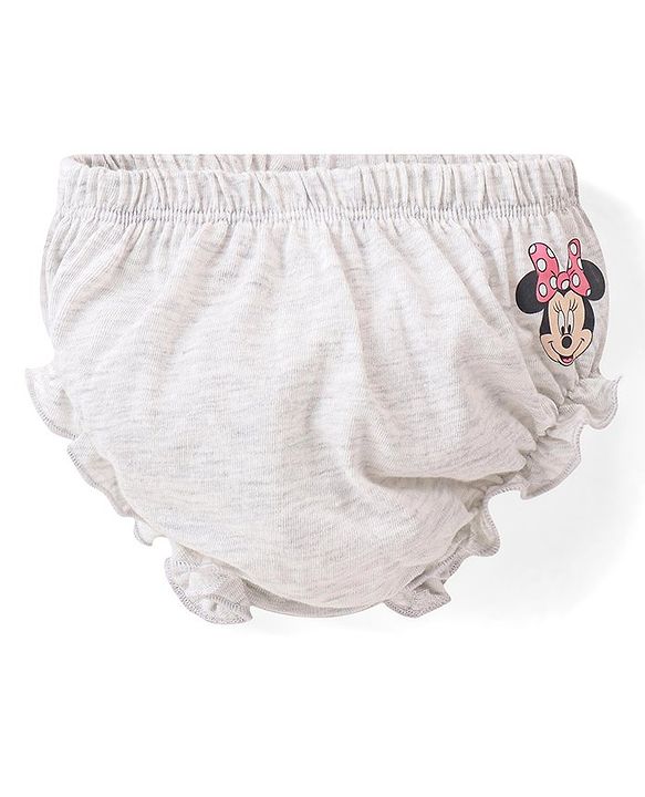 Babyhug Disney Interlock Knit Panties with Minnie Mouse Graphics Pack of 3 - Pink Yellow & White