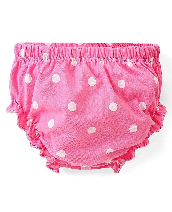 Babyhug Disney Interlock Knit Panties with Minnie Mouse Graphics Pack of 3 - Pink Yellow & White