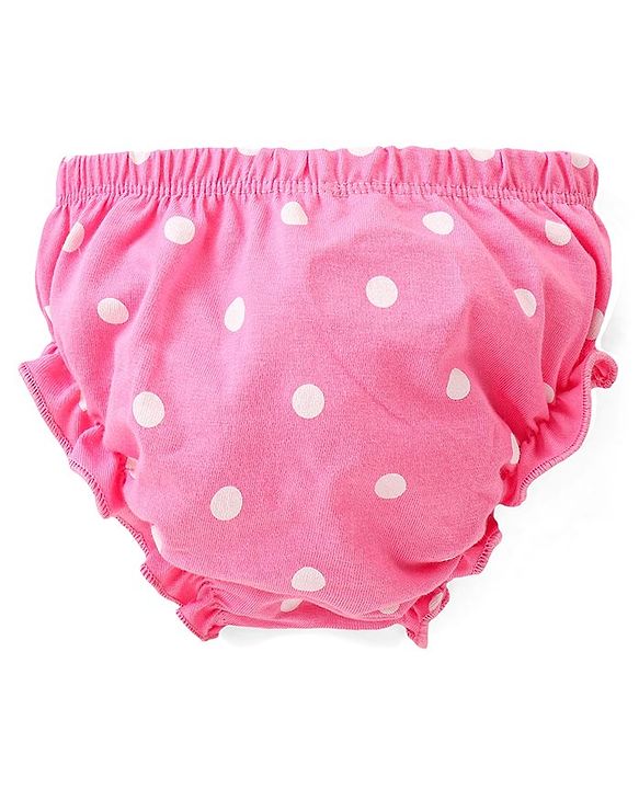 Babyhug Disney Interlock Knit Panties with Minnie Mouse Graphics Pack of 3 - Pink Yellow & White
