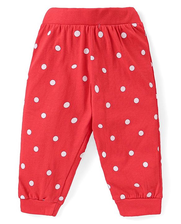 Babyhug  Disney Cotton Full Sleeves Nighsuit With Minnie Mouse Graphics Pack Of 2-Red & Blue