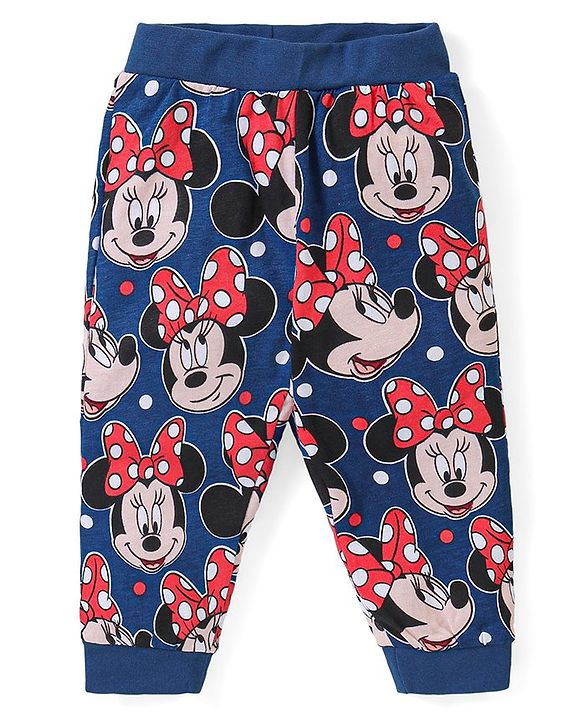 Babyhug  Disney Cotton Full Sleeves Nighsuit With Minnie Mouse Graphics Pack Of 2-Red & Blue