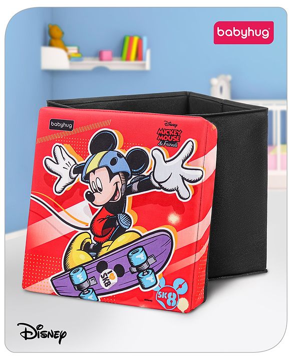 Babyhug Disney Foldable Storage Box with Lid The Lion King Theme- Blue| Collapsible Design| Versatile Use| Toys and Books Organizer| Trendy Storage Solution