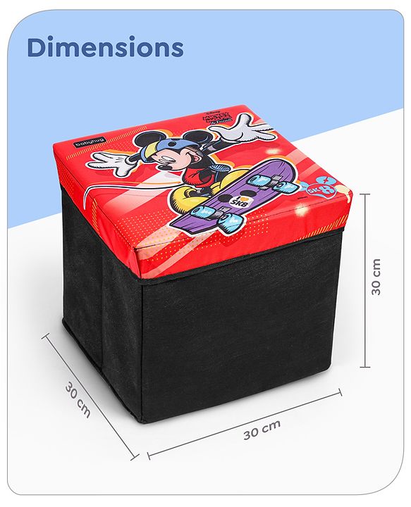 Babyhug Disney Foldable Storage Box with Lid The Lion King Theme- Blue| Collapsible Design| Versatile Use| Toys and Books Organizer| Trendy Storage Solution