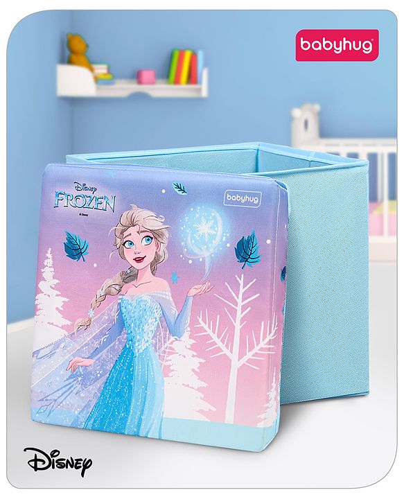 Babyhug Disney Foldable Storage Box with Lid The Lion King Theme- Blue| Collapsible Design| Versatile Use| Toys and Books Organizer| Trendy Storage Solution