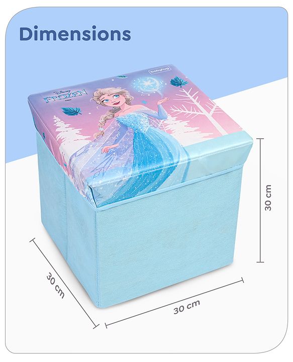 Babyhug Disney Foldable Storage Box with Lid The Lion King Theme- Blue| Collapsible Design| Versatile Use| Toys and Books Organizer| Trendy Storage Solution