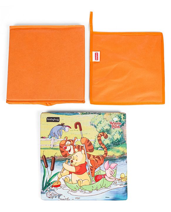 Babyhug Disney Foldable Storage Box with Lid The Lion King Theme- Blue| Collapsible Design| Versatile Use| Toys and Books Organizer| Trendy Storage Solution