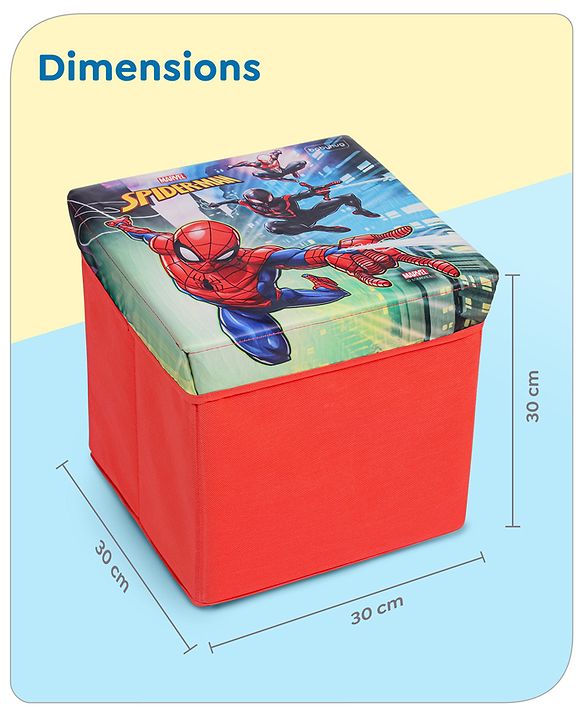 Babyhug Disney Foldable Storage Box with Lid The Lion King Theme- Blue| Collapsible Design| Versatile Use| Toys and Books Organizer| Trendy Storage Solution