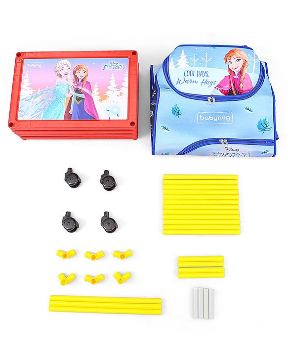 Babyhug Disney 4 Shelved Almirah With Wheels Winnie The Pooh Theme - Yellow