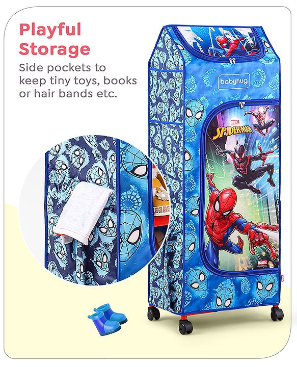 Babyhug Disney 4 Shelved Almirah With Wheels Winnie The Pooh Theme - Yellow