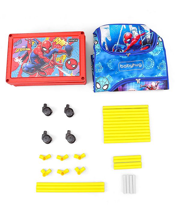 Babyhug Disney 4 Shelved Almirah With Wheels Winnie The Pooh Theme - Yellow