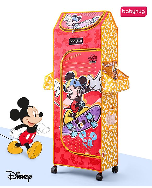 Babyhug Disney 5 Shelved Almirah With Wheels The Lion King Theme - Blue
