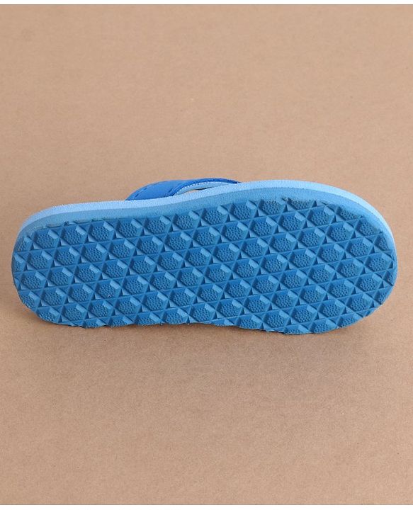 Cute Walk by Babyhug Flip Flops With Back Strap Bunny Print - Blue
