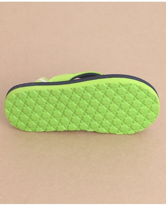 Cute Walk by Babyhug Flip Flops With Back Straps Koala Print - Navy Blue Green