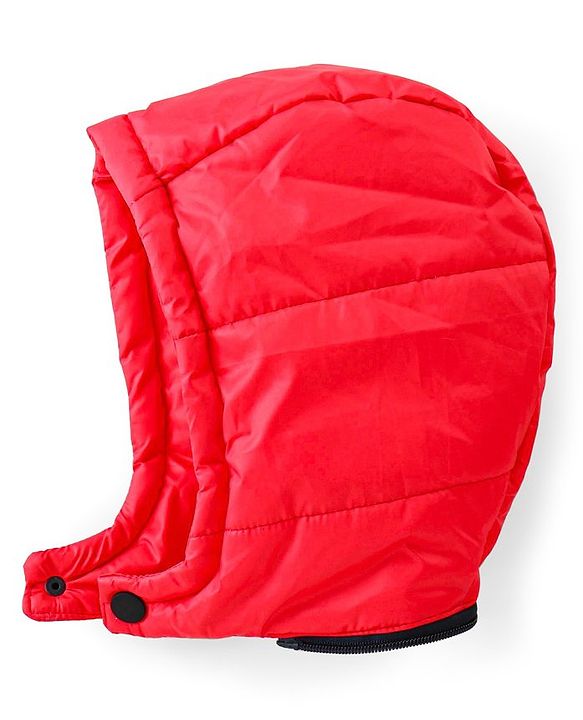 Babyhug Full Sleeves Colour Blocked Padded Jacket with Detachable Hood - Multicolour