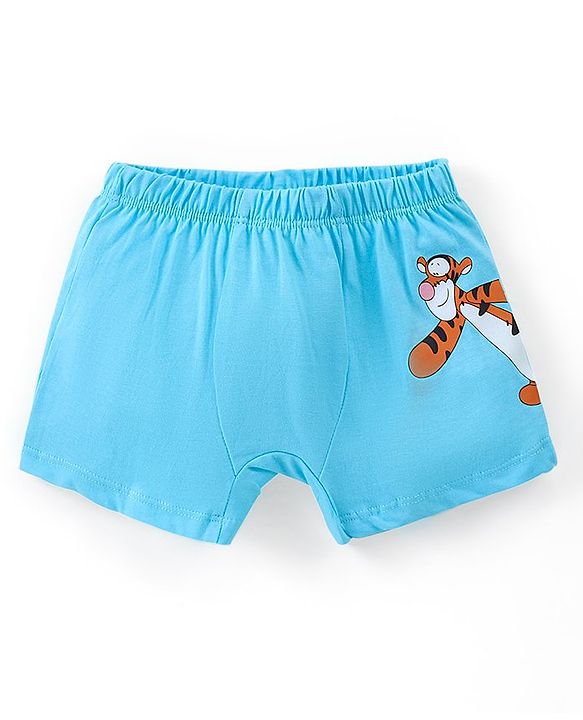 Babyhug Disney Cotton Knit Striped & Winnie Pooh Printed Boxers Pack of 3 - Multicolour