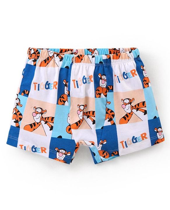 Babyhug Disney Cotton Knit Striped & Winnie Pooh Printed Boxers Pack of 3 - Multicolour