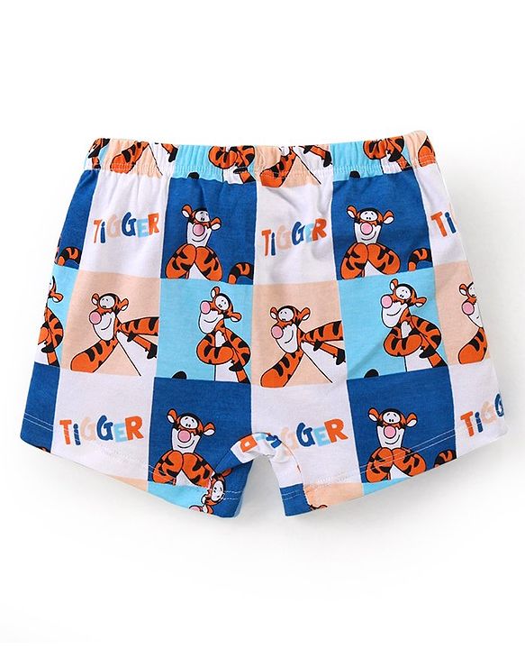 Babyhug Disney Cotton Knit Striped & Winnie Pooh Printed Boxers Pack of 3 - Multicolour