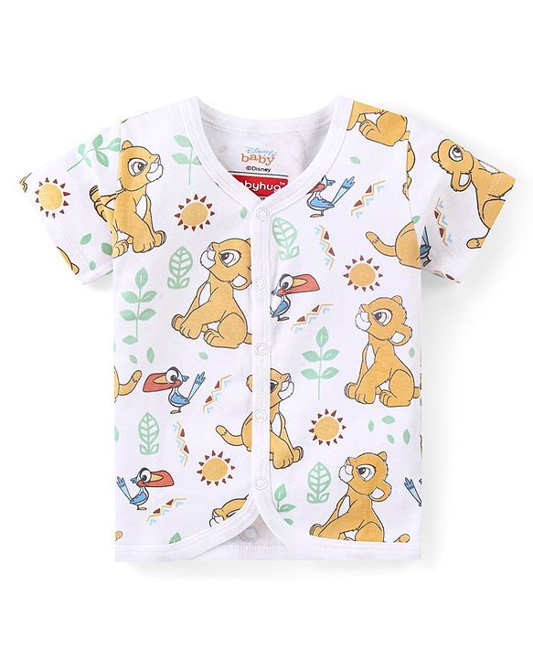 Babyhug Disney Cotton Half Sleeves Jhablas With Stripes & Lion King Graphics Pack of 3 - Multicolour