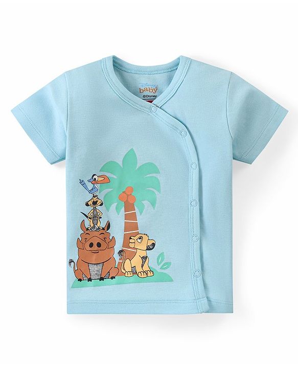 Babyhug Disney Cotton Half Sleeves Jhablas With Stripes & Lion King Graphics Pack of 3 - Multicolour