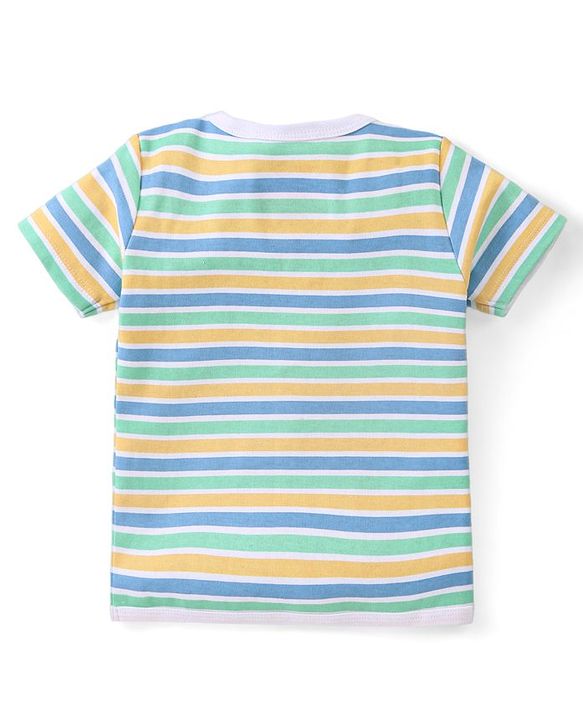Babyhug Disney Cotton Half Sleeves Jhablas With Stripes & Lion King Graphics Pack of 3 - Multicolour