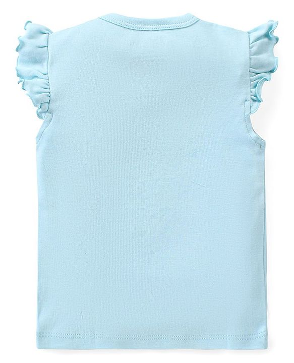 Babyhug Interlock Cotton Knit Frill Sleeves Front Open Jhablas With Minnie Mouse & Daisy Duck Graphics Pack of 3 - Pink Yellow & Blue