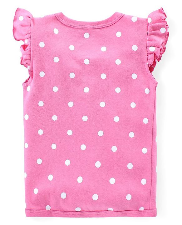 Babyhug Disney Interlock Knit Frill Sleeves Front Open Jhablas with Polka Dots &  Minnie Mouse Print Pack of 3 - Pink Yellow & Purple