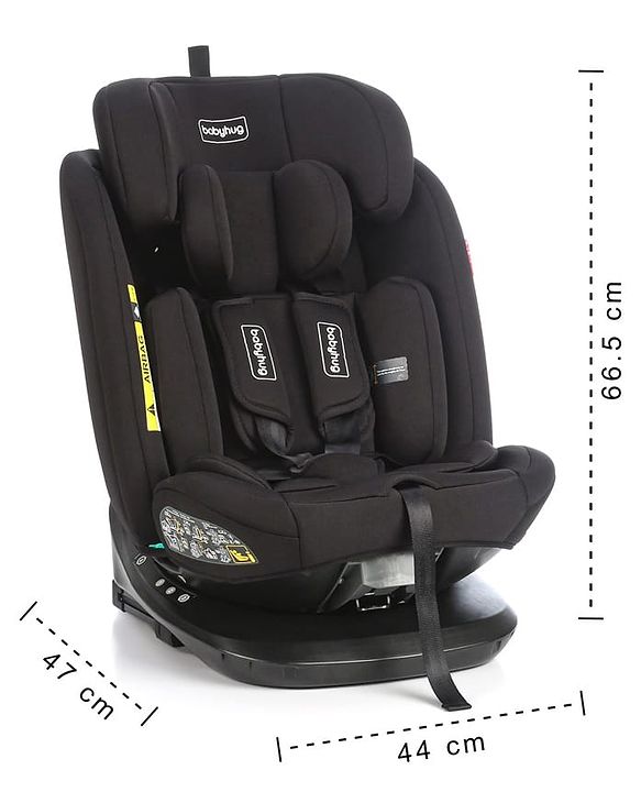 Babyhug R-129 Kids Isofix Convertible Car Seat - Black