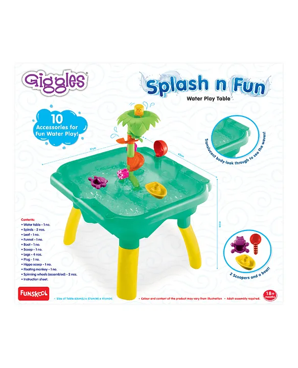 Splash and play table on sale