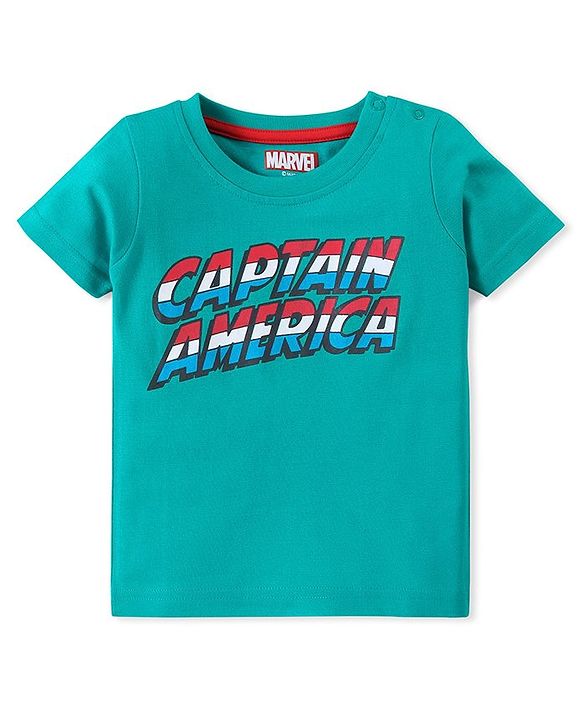 Babyhug Marvel Cotton Knit Half Sleeves T-Shirts  with Striped & Avengers Graphics Pack of 3 - Multicolour