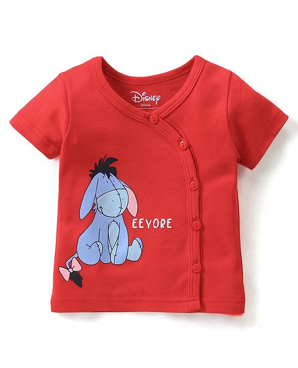 Babyhug Disney Cotton Knit Half Sleeves Jhabla with Winnie The Pooh Graphics Pack of 3 - Multicolour