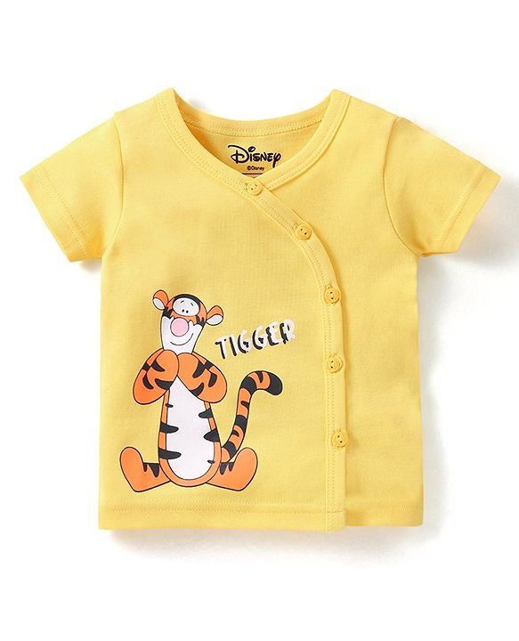 Babyhug Disney Cotton Knit Half Sleeves Jhabla with Winnie The Pooh Graphics Pack of 3 - Multicolour