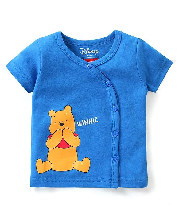 Babyhug Disney Cotton Knit Half Sleeves Jhabla with Winnie The Pooh Graphics Pack of 3 - Multicolour