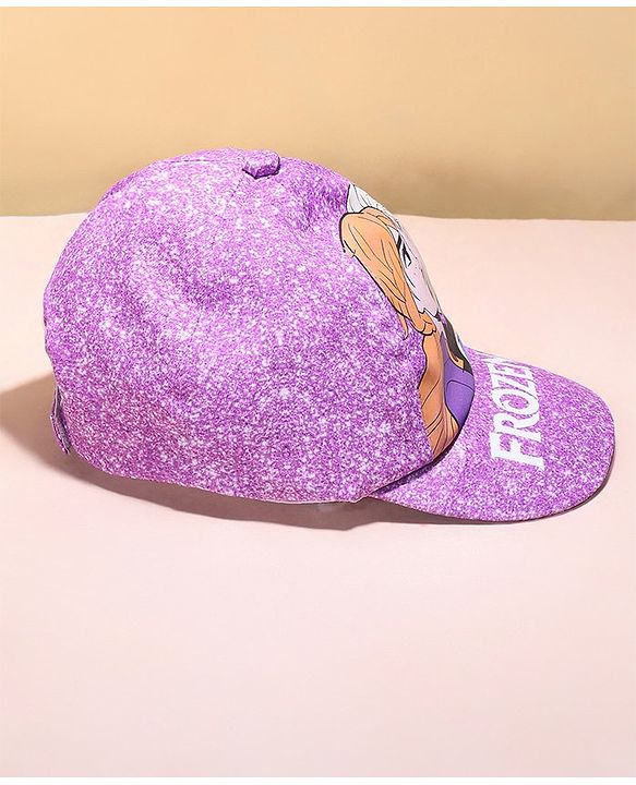 Babyhug Disney Summer Cap With Disney Princess Graphics - Purple