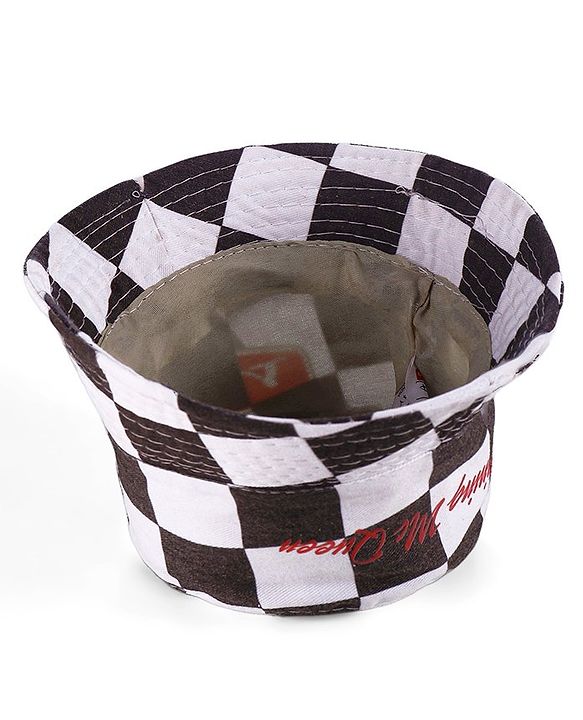 Babyhug Disney Summer Cap With Cars Graphics - White & Black