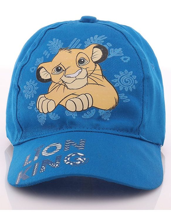 Babyhug Disney  Summer Cap With Lion King Graphics - Blue