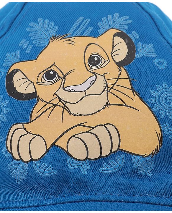 Babyhug Disney  Summer Cap With Lion King Graphics - Blue