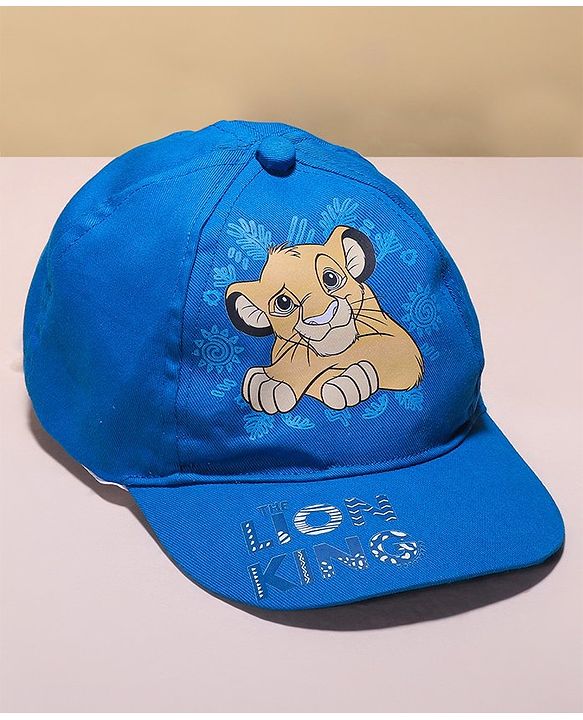 Babyhug Disney  Summer Cap With Lion King Graphics - Blue