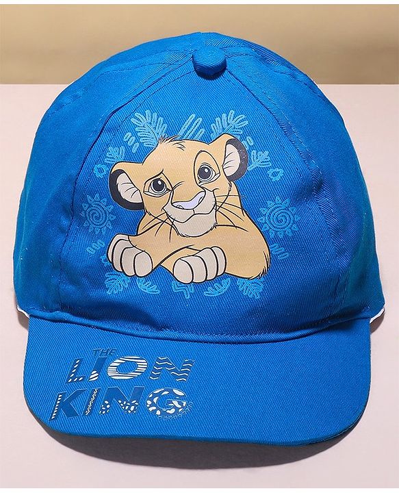 Babyhug Disney  Summer Cap With Lion King Graphics - Blue